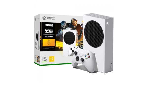 Console Xbox Series S + Fortnite + Rocket League + Fall Guys, 512GB, White, Com 1 Controle, RRS-00076