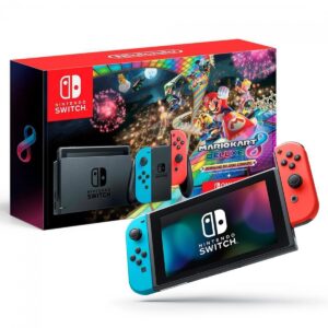 Console Nintendo Switch + Mario Kart 8 Deluxe + 3 Meses Nintendo Switch Online, 32GB, 1x Joycon, Blue/Red, HBDSKABL1