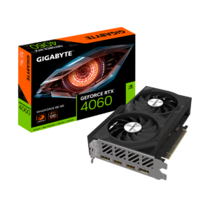 Placa de Vídeo Gigabyte NVIDIA GeForce RTX 4060 WINDFORCE OC, 8GB, GDDR6, DLSS, Ray Tracing, GV-N4060WF2OC-8GD