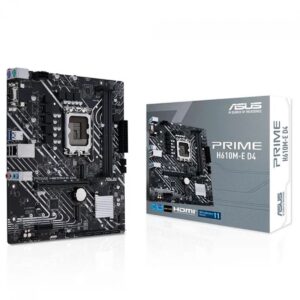 Placa Mãe Asus Prime H610M-E D4, Chipset H610, Intel LGA 1700, mATX, DDR4, 90MB19N0-C1BAY0